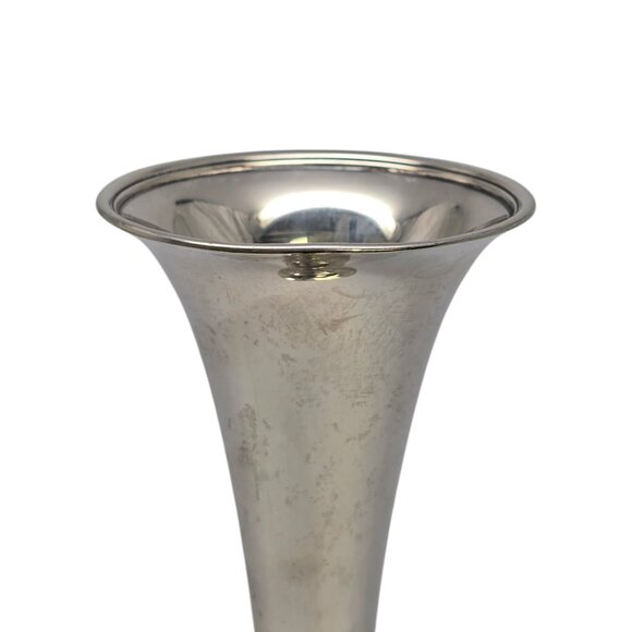 Antique Tiffany & Co Sterling Silver Trumpet Bud Vase 17613 #19618 - Picture 8 of 10